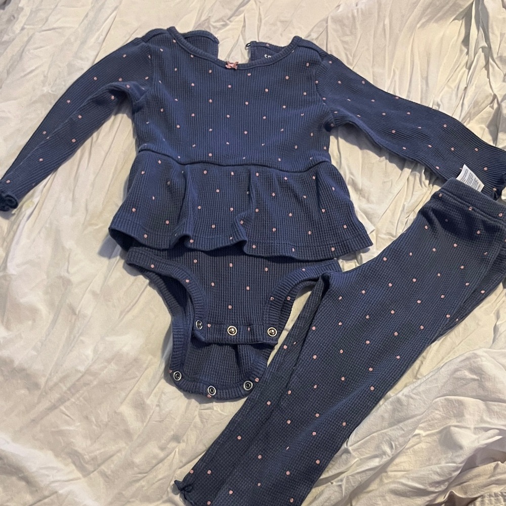 Carter's Navy and Pink Baby Outfit